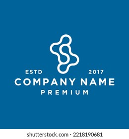 letter s tech logo design vector illustration template