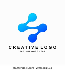 Letter S Tech Logo Design Template