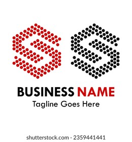 Letter s Techno Design Logo-Vorlage Illustration