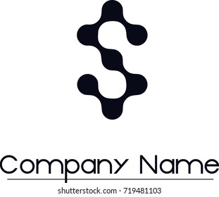 Letter S Technology logo design