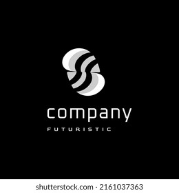 Tecnología de letra S   diseño de logotipo técnico 