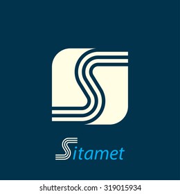 letter s. template logo design. vector eps8