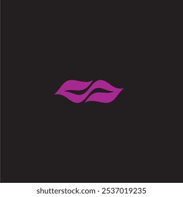 a letra s que forma lábios sensuais. adequado para ícones, elementos de design ou logotipos para empresas de beleza e moda
