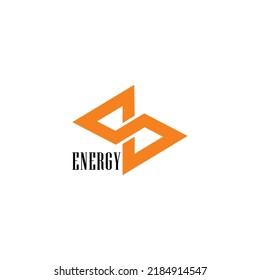 letter s thunder infinity energy symbol logo vector