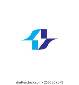 Letter S Thunder Logo. Electricity power symbol concept.