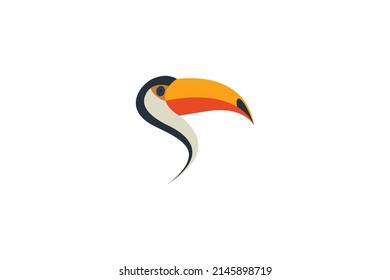 LETTER S TOUCAN LOGO FREE VECTOR TEMPLATE