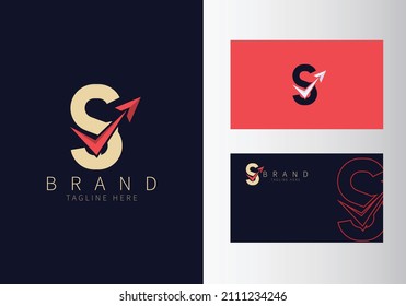 Letter S tour and travel logo design template vector