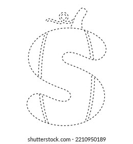 Letter S Tracing Worksheet Kids Stock Vector (Royalty Free) 2210950189 Letter S Tracing Worksheet Kids Stock Vector (Royalty Free) 2210950189