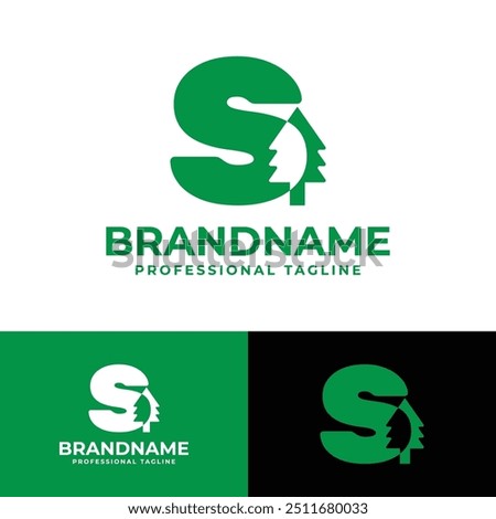 Letter S Tree Logo, for any Environmental Brands with S initial