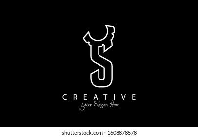 Letter S Trendy Logo Design. Creative Letters Icon Logo Vector Illustration.