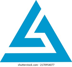 letter A and S triangle blue  Icon Logo Design Element sign vector illustration creative design symbol