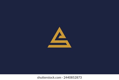 letter s with triangle logo icon design vector design template inspiration