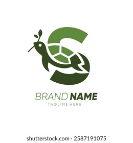 Letter S Turtle Logo Design Vector Icon Graphic Emblem Symbol Image Illustration