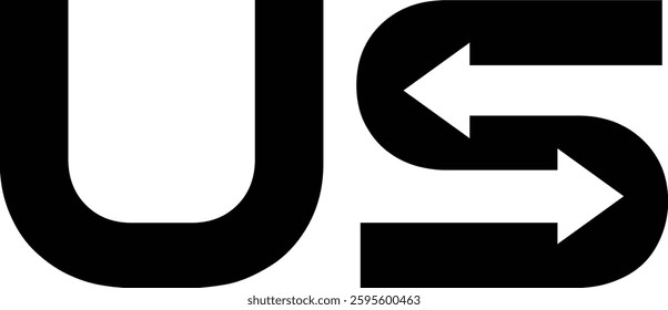 letter s two arrow recycle or exchange logo with vector file.