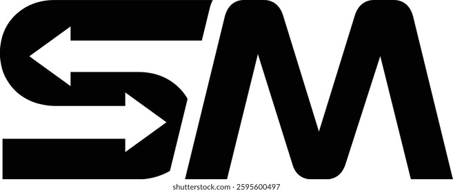 letter s two arrow recycle or exchange logo with vector file.