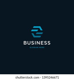 Letter S with two hands logo vector illustration