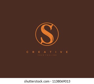 Letter S Type Vintage Logo Design