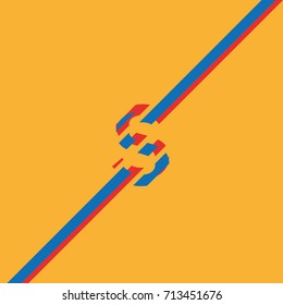 letter s typographic character editable text