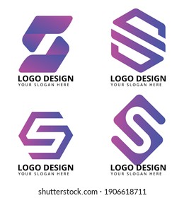Letter S Unique Gradient Logo Design