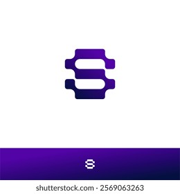 LETTER S UNIQUE MODERN LOGO DESIGN