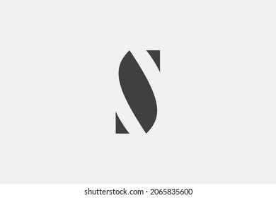 Diseño de logotipo simple y único de la letra S