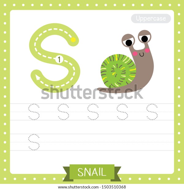 Letter S Uppercase Cute Children Colorful Stock Vector (Royalty Free ...