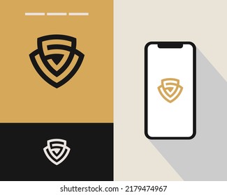 Letter S V logo design. creative minimal monochrome monogram symbol. Universal elegant vector emblem. Premium business logotype. Graphic alphabet symbol for corporate identity