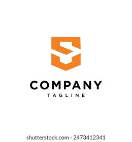 Letter S V Shield Logo icon vector template.eps