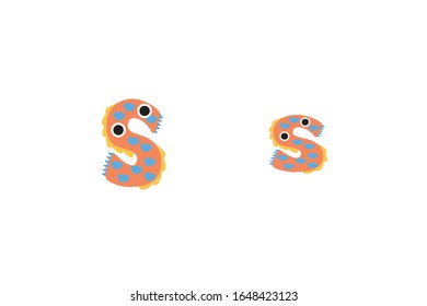 Ilustración de icono del vector de letra S