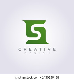 Letter S Vector Illustration Design Clipart Symbol Logo Template.