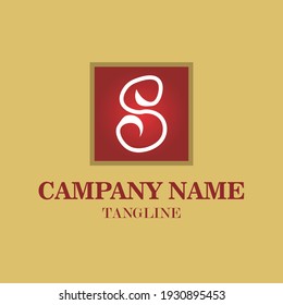 Letter S vector logo with a combination of red and gold colors suitable for all types of businesses.