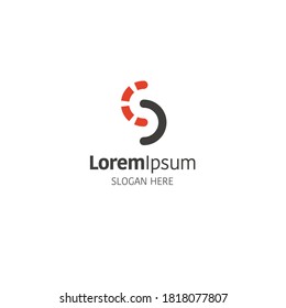 Letter S vector logo design template on white
