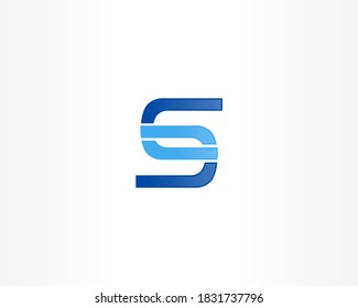 Letter S vector logo design icon