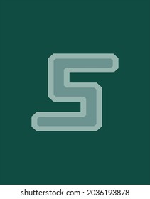 diseño de logotipo vectorial de letra s 