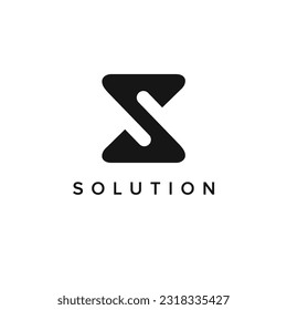 Letter S vector logo design template. 

