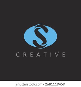 letra S símbolo de ícone de design de logotipo de vetor para marca corporativa criativa