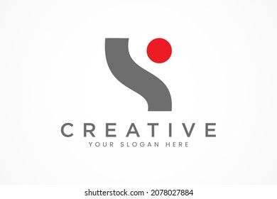 logotipo vectorial de letra s con icono humano
