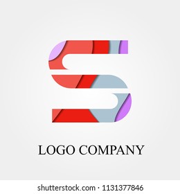 Letter S vector logo, sign, or symbol concept for startup company