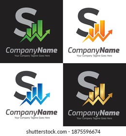 Letter S vector logo template, Colorful Letter S logo, Financial Company Logo, Financial Institute Advisors Logo Design Template Vector Icon