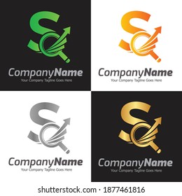 Letter S vector logo template, Colorful Letter S logo, Financial Company Logo, Financial Institute Advisors Logo Design Template Vector Icon