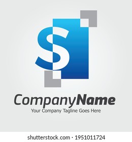 Letter S vector logo template, Colorful Letter S logo, Financial Company Logo, Financial Institute Advisors Logo Design Template Vector Icon