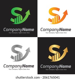 Letter S vector logo template, Colorful Letter S logo, Financial Company Logo, Financial Institute Advisors Logo Design Template Vector Icon