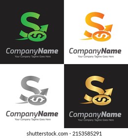 Letter S vector logo template, Colorful Letter S logo, Financial Company Logo, Financial Institute Advisors Logo Design Template Vector Icon