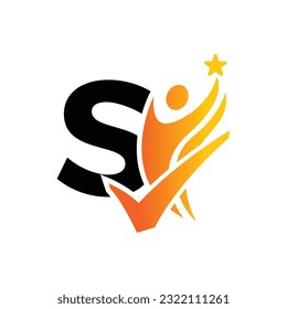 Letter S vector logo template, Colorful Letter S logo, Financial Company Logo, Financial Institute Advisors Logo Design Template Vector Icon