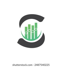 Letter S vector logo template, Colorful Letter S logo, Financial Company Logo, Financial Institute Advisors Logo Design Template Vector Icon