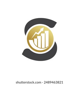 Letter S vector logo template, Colorful Letter S logo, Financial Company Logo, Financial Institute Advisors Logo Design Template Vector Icon