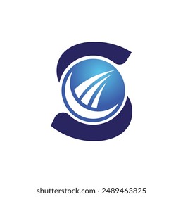 Letter S vector logo template, Colorful Letter S logo, Financial Company Logo, Financial Institute Advisors Logo Design Template Vector Icon