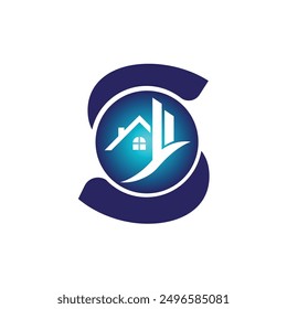 
Letter S vector logo template, Colorful Letter S logo, Real Estate, Building and Construction Logo Design Template Vector Icon
