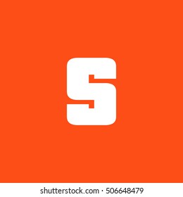 Letter S vector, logo. Useful as branding symbol, corporate identity, alphabet element, app icon, clip art, and illustration.