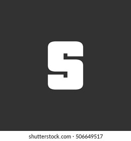 Letter S vector, logo. Useful as branding symbol, corporate identity, alphabet element, app icon, clip art, and illustration.